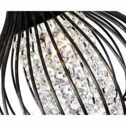 Cheap 🎁 Edvivi Lighting 1-Light Antique Bronze And Crystal Bead Bell Shade Semi Flush Mount Glam 🌟 -ceiling lighting store 41e1d8070b364825 5481 w800 h800 b0 p0