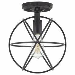 Discount π₯° Linea Di Liara Avesso Semi Flush Mount Ceiling Light With LED Bulbs, Dark Bronze π