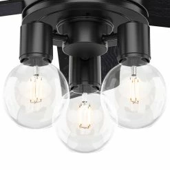 Discount 🛒 Hunter Fan Company Hunter 44" Hardwick Matte Black Ceiling Fan With LED Light Kit And Remote 😉 -ceiling lighting store 42a174d00e5d31a8 6589 w800 h800 b0 p0