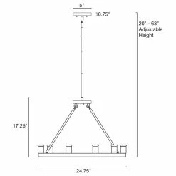Buy ❤️ Kira Home Jericho 25" Rustic Farmhouse Wagon Wheel Chandelier, Round Kitchen 🤩 -ceiling lighting store 4321a4a7032b944e 8658 w800 h800 b1 p0