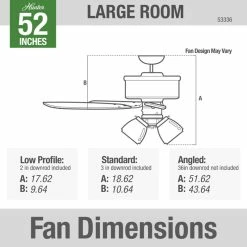 Best Sale 🎉 Hunter Fan Company 52" Donegan With 3 Lights Onyx Bengal Ceiling Fan With Light 😀 -ceiling lighting store 44d1c2df0f8fcfc9 7528 w800 h800 b0 p0