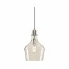 Cheap ⭐ Olliix Hampton Hill Auburn Bell Shaped Glass Pendant, Silver ❤️