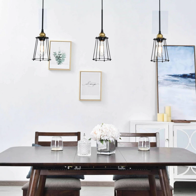 New 𧨠Elegant Furniture & Lighting Auspice 3 Light Brass And Black Pendant β 3 New 𧨠Elegant Furniture & Lighting Auspice 3 Light Brass And Black Pendant β - Image 3