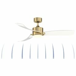 Top 10 😍 Fanimation SculptAire, 52" Brushed Satin Brass With Clear Blades And LED Light 😀 -ceiling lighting store 45415c4f0f7238ed 3425 w800 h800 b1 p0