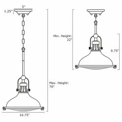 Promo 😍 Kira Home Beacon 11" Farmhouse / Nautical Pendant Light, Round Fresnel Glass 🎁 -ceiling lighting store 46e1e0a80c78375f 8660 w800 h800 b1 p0