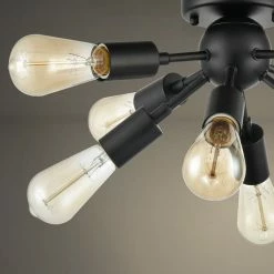 Promo ✔️ Mooseled Milano Sputnik Ceiling Light 8-light Flush Mount Fixture, Black 🎉 -ceiling lighting store 47f1bf170f3bd63b 7233 w800 h800 b0 p0