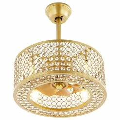 Best Sale 🌟 GETLEDEL 18" Caged Crystal Ceiling Fan With Remote, Gold 🥰 -ceiling lighting store 4971efe2030d9f47 2776 w800 h800 b1 p0