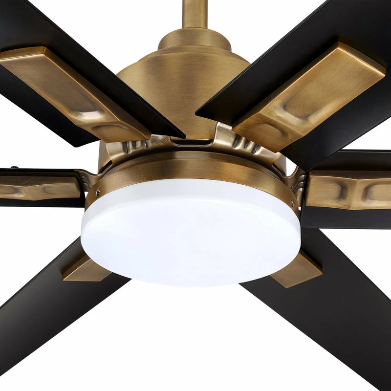 Promo π Whoselamp 72 In. Integrated LED Indoor Natural Brass Ceiling Fan With Light And Remote β 6 Promo π Whoselamp 72 In. Integrated LED Indoor Natural Brass Ceiling Fan With Light And Remote β - Image 6