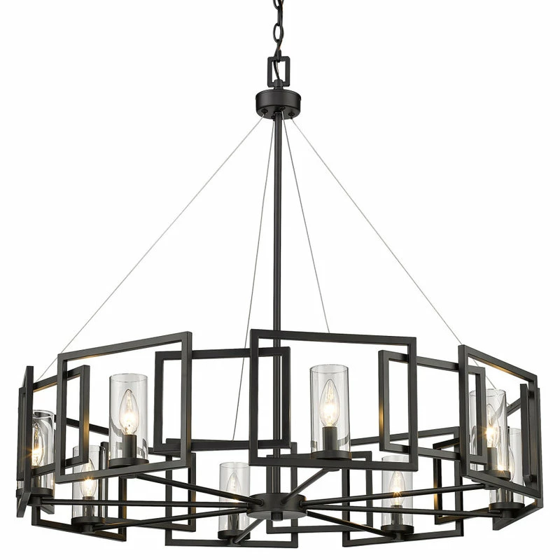 Top 10 π Golden Lighting Marco 8-Light Chandelier, Gunmetal Bronze, Matte Black, Matte Black π 1 Top 10 π Golden Lighting Marco 8-Light Chandelier, Gunmetal Bronze, Matte Black, Matte Black π
