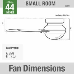 Wholesale 👏 Hunter Fan Company 44" Dempsey Low Profile Ceiling Fan With Light + Remote, Br 🧨 -ceiling lighting store 4a31f1c00f8fd310 6594 w800 h800 b0 p0