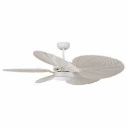 New 😉 Beacon Lighting Lucci Air Bali 52" DC Ceiling Fan With Light, Antique White ⌛
