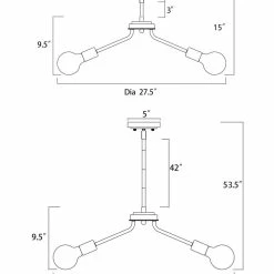 Top 10 ⌛ Edvivi Lighting 5-Light Black And Antique Gold Modern Contemporary Sputnik Chandelier 😉 -ceiling lighting store 4ca1cf0d0d681ed6 0710 w800 h800 b0 p0