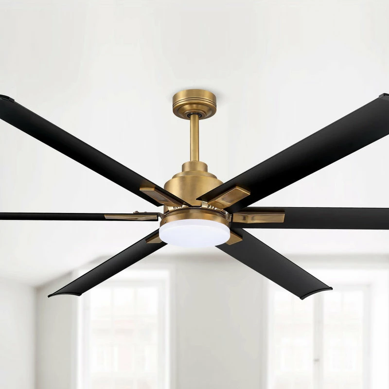 Promo π Whoselamp 72 In. Integrated LED Indoor Natural Brass Ceiling Fan With Light And Remote β 5 Promo π Whoselamp 72 In. Integrated LED Indoor Natural Brass Ceiling Fan With Light And Remote β - Image 5