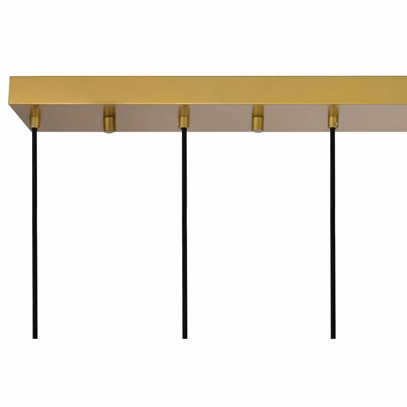 Brand new π― Elegant Furniture & Lighting Elegant Lighting LD6091 Eclipse 7 Light 54"W Linear Pendant - Brass / Clear π 2 Brand new π― Elegant Furniture & Lighting Elegant Lighting LD6091 Eclipse 7 Light 54"W Linear Pendant - Brass / Clear π - Image 2