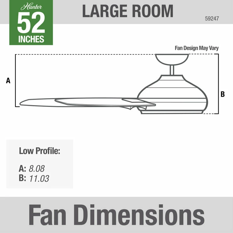 Best reviews of ⌛ Hunter Fan Company 52" Dempsey Low Profile Ceiling Fan + Remote, Brushed Nicke ✔️ 8 Best reviews of ⌛ Hunter Fan Company 52" Dempsey Low Profile Ceiling Fan + Remote, Brushed Nicke ✔️ - Image 8