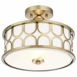 Outlet ⌛ Trade Winds Lighting Trade Winds Courtland Semi-Flush Mount Ceiling Light In Natural Brass 👏 -ceiling lighting store 4eb140db0f925d9e 5614 w800 h800 b1 p0