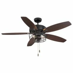 Budget 💯 Helmsman Lighting Works Ceiling Fan With Light, Oil Rubbed Bronze, 52" 🧨 -ceiling lighting store 5001f8c309ea5eb0 8844 w800 h800 b1 p0