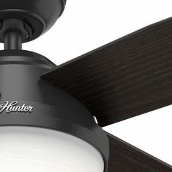 Deals 🛒 Hunter Fan Company 52" Dempsey Damp Matte Black Ceiling Fan With Light/Remote 🎁 -ceiling lighting store 50313d450f8fe202 6953 w800 h800 b0 p0