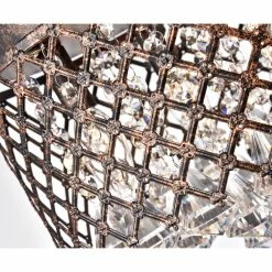 Top 10 🎁 Edvivi Lighting 4-Light Antique Copper Lattice Crystal Flush Mount Chandelier Glam ✨ -ceiling lighting store 5031d7720b364825 2568 w800 h800 b0 p0