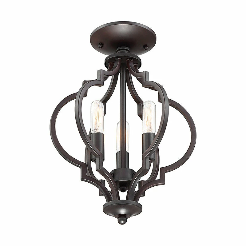 Cheap 😀 Helmsman Lighting Works 3-Light Semi-Flush Mount, Oil Rubbed Bronze 🥰 4 Cheap 😀 Helmsman Lighting Works 3-Light Semi-Flush Mount, Oil Rubbed Bronze 🥰 - Image 4