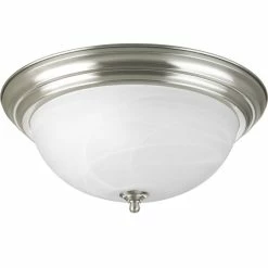 Brand new ⌛ Progress Lighting 3-60W Medium Close To Ceiling, Brushed Nickel 😉