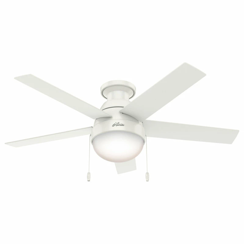 Coupon ✔️ Hunter Fan Company 46" Anslee Low Profile Ceiling Fan With Light, Fresh White 👏 1 Coupon ✔️ Hunter Fan Company 46" Anslee Low Profile Ceiling Fan With Light, Fresh White 👏