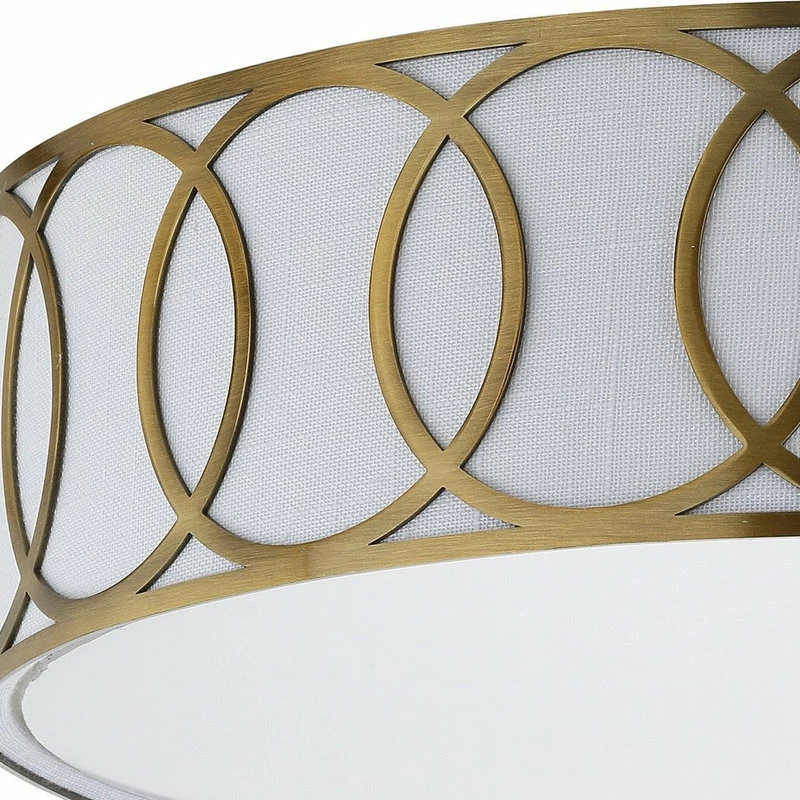 Discount ⭐ JONATHAN Y Aria 2-Light Metal LED Flush Mount, Brass Gold, 15.5"w 😀 5 Discount ⭐ JONATHAN Y Aria 2-Light Metal LED Flush Mount, Brass Gold, 15.5"w 😀 - Image 5
