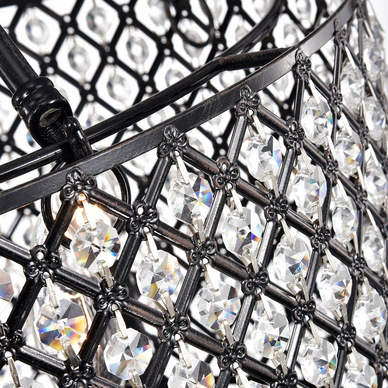 Cheap 🥰 Edvivi Lighting Marya 4-Light Antique Black Beaded Drum Semi Flush Mount Crystal Chandelier 🔔 3 Cheap 🥰 Edvivi Lighting Marya 4-Light Antique Black Beaded Drum Semi Flush Mount Crystal Chandelier 🔔 - Image 3