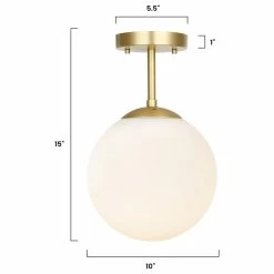 Deals 💯 Light Society Aura Globe Ceiling Light, Milk Glass 🔥 -ceiling lighting store 5841f0600f6e8a73 0158 w800 h800 b1 p0