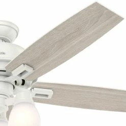 Budget 💯 Hunter Fan Company 52" Donegan With 3 Lights Fresh White Ceiling Fan With Light ✨ -ceiling lighting store 585119e20f8fcf29 7497 w800 h800 b0 p0