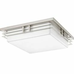 Budget π Progress Lighting 2-17W LED 3000K Flush Mount, Brushed Nickel π