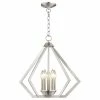 Discount 👍 Livex Lighting Inc. Prism 5-Light Chandelier, Brushed Nickel 🎉
