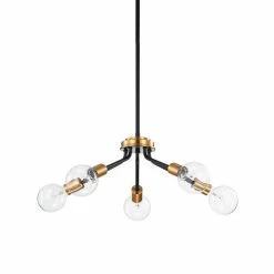 Top 10 ⌛ Edvivi Lighting 5-Light Black And Antique Gold Modern Contemporary Sputnik Chandelier 😉 -ceiling lighting store 5af185060d681ed2 0710 w800 h800 b0 p0