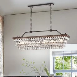 Promo π Edvivi Lighting 6-Light Antique Bronze Rectangular Crystal Chandelier Dining Room 40" Glam π― 12 Promo π Edvivi Lighting 6-Light Antique Bronze Rectangular Crystal Chandelier Dining Room 40" Glam π― -ceiling lighting store 5bd18b140c5394f8 7612 w800 h800 b0 p0