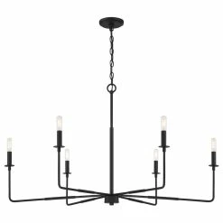 Cheap 🧨 Savoy House Salerno 6-Light Matte Black Chandelier ✨ -ceiling lighting store 5d21687a006f93e0 0028 w800 h800 b1 p0
