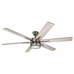 Coupon 🥰 Honeywell Ceiling Fans Honeywell Kaliza Modern Ceiling Fan With Light And Remote, 56", Gun Metal 😍