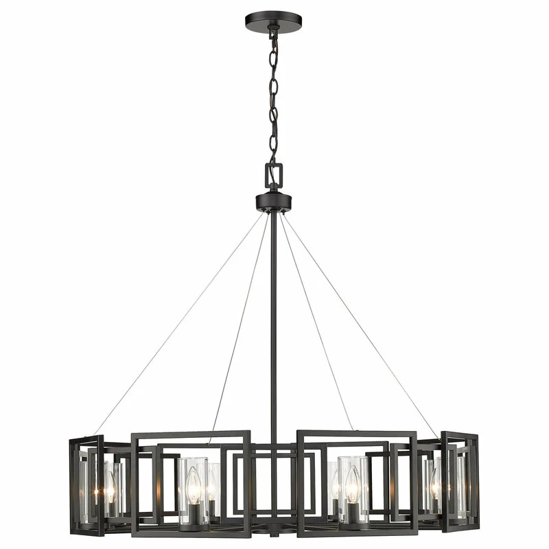 Top 10 π Golden Lighting Marco 8-Light Chandelier, Gunmetal Bronze, Matte Black, Matte Black π 2 Top 10 π Golden Lighting Marco 8-Light Chandelier, Gunmetal Bronze, Matte Black, Matte Black π - Image 2