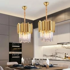 Top 10 😀 Morsale.com Gold Plated Stainless Steel K9 Crystal Pendant Chandelier By Morsale 👏 -ceiling lighting store 6181cbad0dda4964 0654 w800 h800 b0 p0