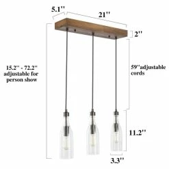 Hot Sale 🥰 LALUZ Farmhouse 3-light Glass Pendants Kitchen Island Lights Transitional Lighting ✔️ -ceiling lighting store 64b1ea1b02f3660d 0587 w800 h800 b1 p0