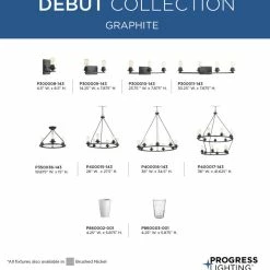 Budget 🧨 Progress Lighting Debut 9-Light Chandelier, Graphite 😀 -ceiling lighting store 669191ad0ef24087 1444 w800 h800 b0 p0