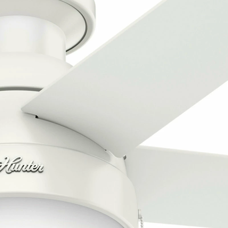 Coupon ✔️ Hunter Fan Company 46" Anslee Low Profile Ceiling Fan With Light, Fresh White 👏 9 Coupon ✔️ Hunter Fan Company 46" Anslee Low Profile Ceiling Fan With Light, Fresh White 👏 - Image 9