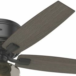 Coupon 😍 Hunter Fan Company 52" Bennett Low Matte Black Ceiling Fan, Light/Remote 🤩 -ceiling lighting store 674102a90f8fd24e 4940 w800 h800 b0 p0