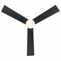 Budget 💯 Modern Forms Axis 3-Blade Smart Flush Mount Ceiling Fan 52" Matte Black, 3000K LED Kit 💯 -ceiling lighting store 6a810aa40f29721c 4858 w800 h800 b1 p0