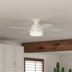 Cheapest 🎁 Hunter Fan Company 44" Dempsey Low Profile Ceiling Fan With Light + Remote, Fr 🔔 -ceiling lighting store 6a81af140f8fe6d2 9767 w800 h800 b0 p0