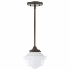 Wholesale 😉 JONATHAN Y Kurtz Adjustable Drop Metal/Glass LED Pendant, Oil Rubbed Bronze, 7.25"w 😍 -ceiling lighting store 6aa1d8790f763325 7230 w800 h800 b1 p0