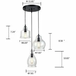Outlet π Ecopower Light LLC Vintage Kitchen Linear Island Glass Chandelier Pendant Lighting Fixture, 3 Light β 7 Outlet π Ecopower Light LLC Vintage Kitchen Linear Island Glass Chandelier Pendant Lighting Fixture, 3 Light β -ceiling lighting store 6ac14c8709b95f6f 6479 w800 h800 b1 p0