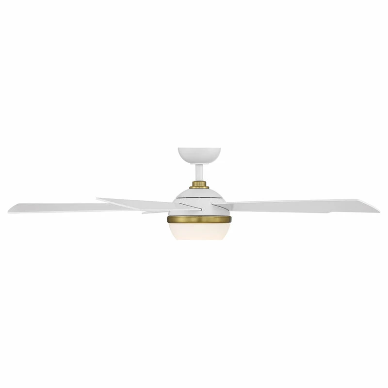 Cheapest ❤️ WAC Lighting Eclipse Indoor/Outdoor 5-Blade Smart Ceiling Fan 54" Satin Brass/White, LED ⭐ 4 Cheapest ❤️ WAC Lighting Eclipse Indoor/Outdoor 5-Blade Smart Ceiling Fan 54" Satin Brass/White, LED ⭐ - Image 4