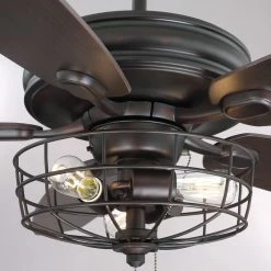 Budget 💯 Helmsman Lighting Works Ceiling Fan With Light, Oil Rubbed Bronze, 52" 🧨 -ceiling lighting store 6d21eb4209ea5eb7 8844 w800 h800 b0 p0