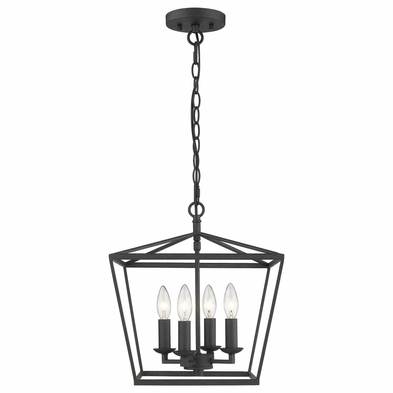 Brand new 🛒 Lighting Favorites 4 Light Semi-flush Convertible To Pendant Forged Black Lantern ⌛ 3 Brand new 🛒 Lighting Favorites 4 Light Semi-flush Convertible To Pendant Forged Black Lantern ⌛ - Image 3