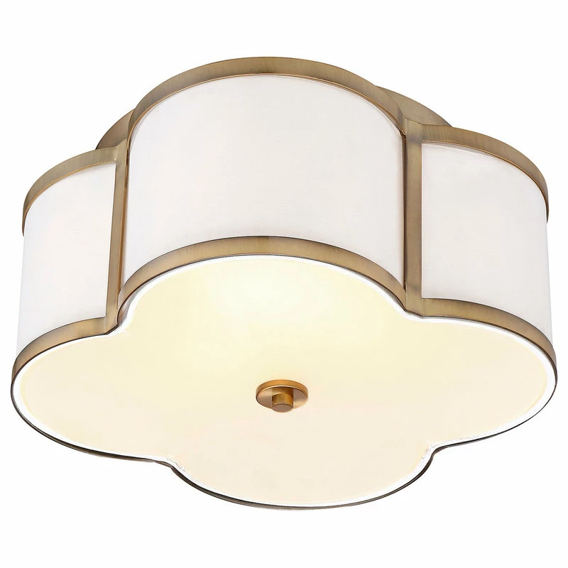 Deals ✨ Helmsman Lighting Works 3-Light Semi-Flush Mount, Natural Brass ✨ 2 Deals ✨ Helmsman Lighting Works 3-Light Semi-Flush Mount, Natural Brass ✨ - Image 2